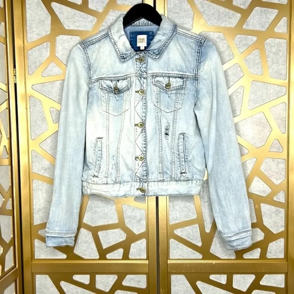 Distressed Denim Jacket - Picture 1 of 5